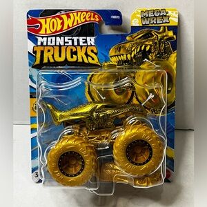 Hot Wheels Monster Trucks Gold Mega Wrex - Limited Edition - Exclusive ￼